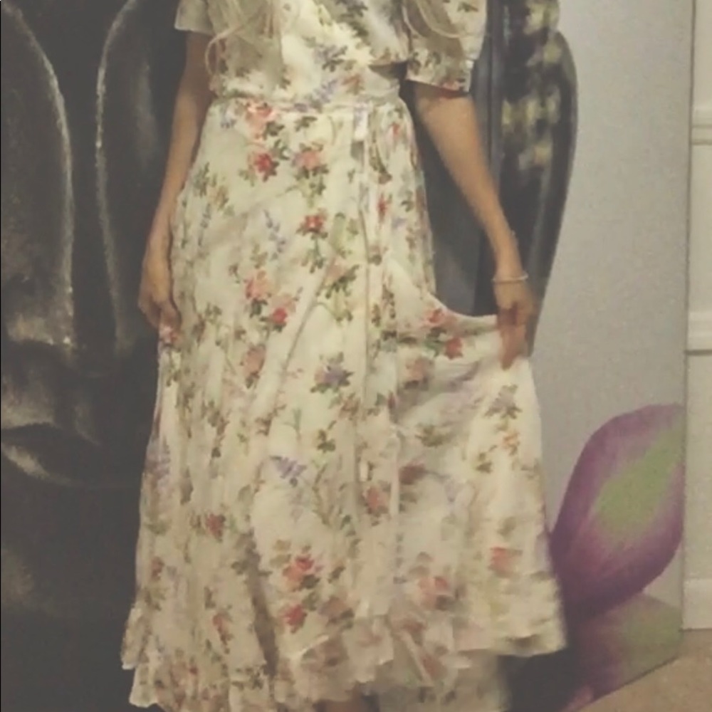 Ralph Lauren Denim & Supply FloralGauze Wrap Dress